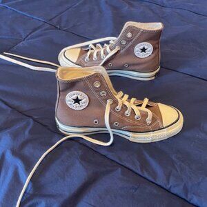 Women's size 5 brown Converse All-Stars high top sneakers